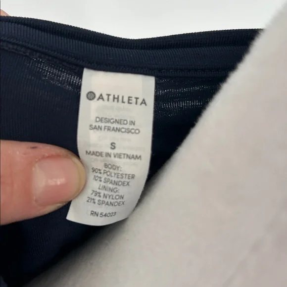 Athleta Women’s Small Sleeveless Athletic Tunic Top Ruched Performance Stretch - Picture 2 of 9